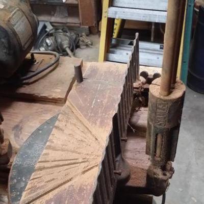 old metal miter box