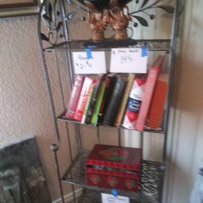 Wrought iron shelving