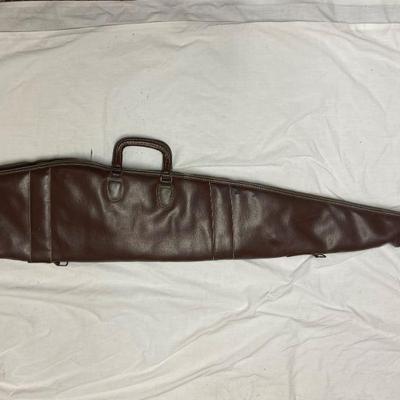 #487   Padded Leather gun case