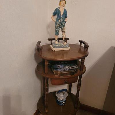 small table with collectible pieces sold separately