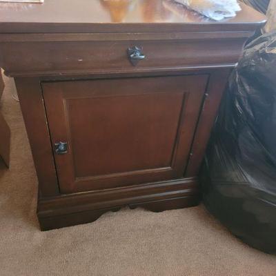 living room end table, one of two