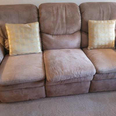 nearly new sofa, no stains or tears in the fabric