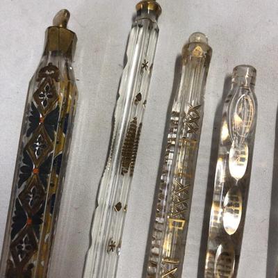 Tear catchers, perfume bottles, Victorian glass