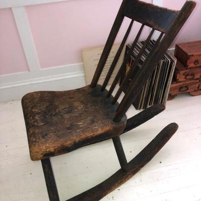 Antique rocking chair primitive