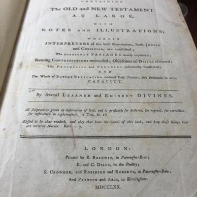 1770s bible