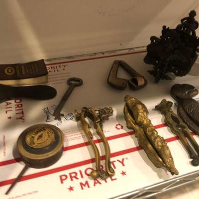 Vintage brass & cast iron Nut Crackers