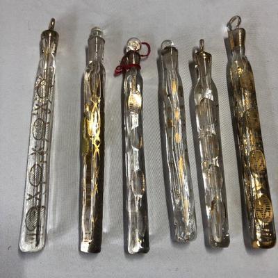 Tear catchers, perfume bottles, Victorian glass