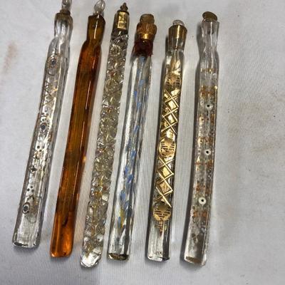 Tear catchers, perfume bottles, Victorian glass