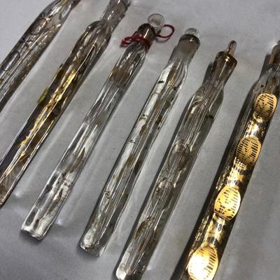 Tear catchers, perfume bottles, Victorian glass