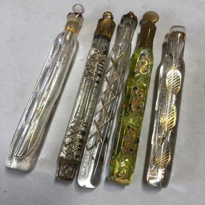 Tear catchers, perfume bottles, Victorian glass