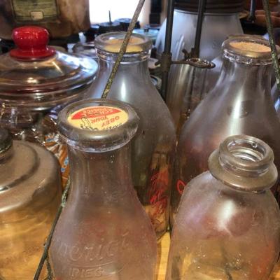 Vintage Milk Jars