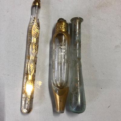 Tear catchers, perfume bottles, Victorian glass