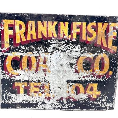 Frank Fiske Coal Sign 