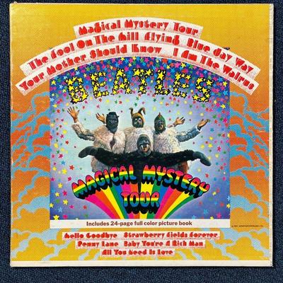 (2pc) BEATLES ALBUMS  |
Vinyl record albums including Magical Mystery Tour, complete with 24 page booklet; and HELP original motion...