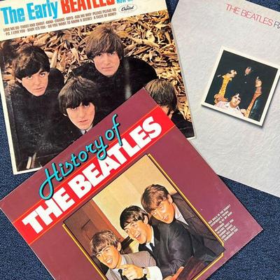 (3pc) BEATLES ALBUMS  |
Including Rarities (SHAL-12060), The Early Beatles (t 2309), and History of The Beatles (MA 161285)