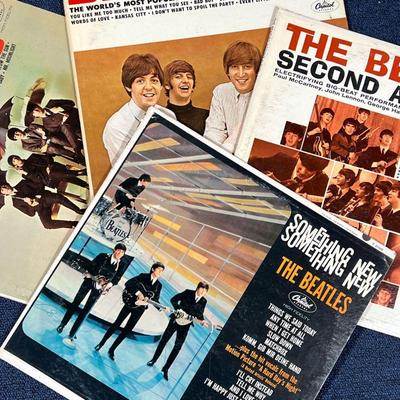 (4pc) BEATLES ALBUMS  |
Including Something New (T 2108), The Beatles' Second Album (T 2080), The Beatles VI (T 2358), and Beatles '65 (T...