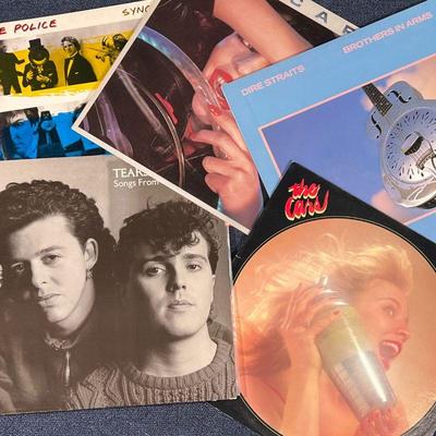 (5pc) THE CARS & OTHER VINYL  |
Vinyl record albums, including: Tears for Fears - Songs From the Big Chair; The Police - Synchronicity;...