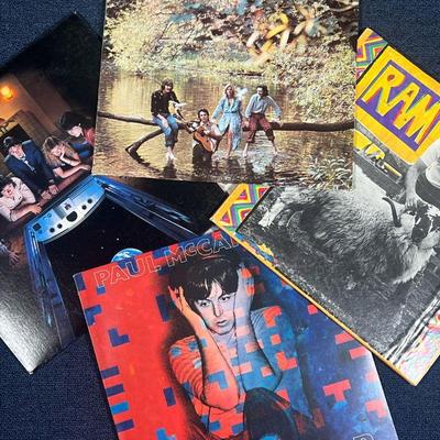 (5pc) PAUL MCCARTNEY ALBUMS  |
Vinyl record albums, including two by Wings: Wild Life and Back to the Egg; plus albums by Paul McCartney,...