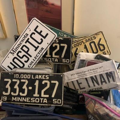 Large license plate collection