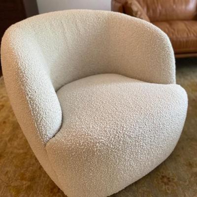 Pair of ivory Boucher chair
