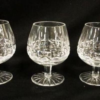 1080	WATERFORD BRANDY GLASSES, SET OF 5, APPROXIMATELY 5 1/2 IN HIGH

