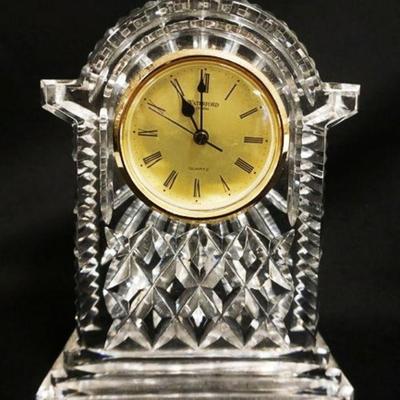 1063	LARGE WATERFORD CRYSTAL CLOCK, 7 1/4 IN HIGH
