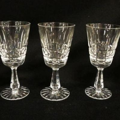 1086	WATERFORD FOOTED GLASSES, SET OF 5, APPROXIMATELY 6 IN HIGH
