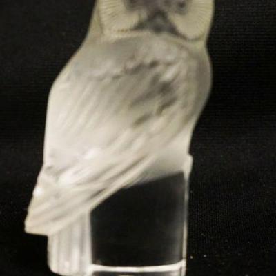 1064	LALIQUE OWL, APPROXIMATELY 3 3/4 IN HIGH
