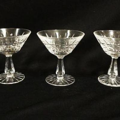 1081	WATERFORD CHAMPAGNES, SET OF 5, APPROXIMATELY 4 3/4 IN HIGH
