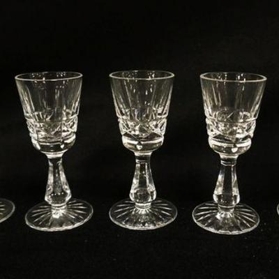 1083	WATERFORD CORDIALS, SET OF 5, APPROXIMATELY 4 IN HIGH
