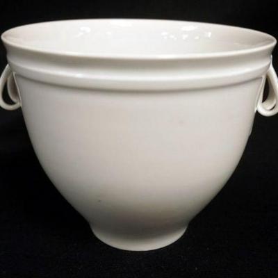 1126	KPM TALL BOWL W/RIBBON HANDLES, APPROXIMATELY 4 1/4 IN HIGH
