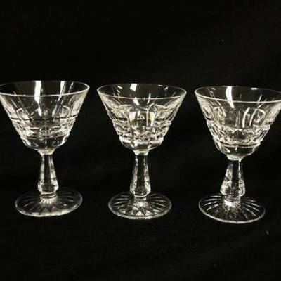 1084	WATERFORD WINE GLASSES, SET OF 5, APPROXIMATELY 4 3/4 IN HIGH
