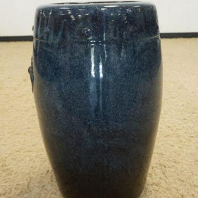 1181	LARGE POTTERY VESSEL FLOOR URN WITH CHARACTER MARKS ON BASE, APPROXIMATELY 25 IN HIGH
