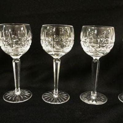 1082	WATERFORD WINE GLASSES, SET OF 5, APPROXIMATELY 7 1/2 IN HIGH
