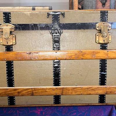John Cattnach Trunks
This is our largest trunk, as far as being the longest one at 45 inches. It is canvas covered with two beautiful...