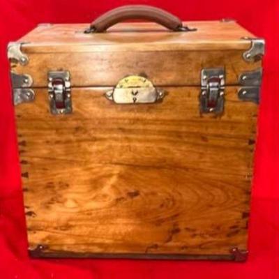 Wooden Box Carrying Case
We donâ€™t know the age of this beautiful wood box, but it does have a hollow barrel keyed Eagle Lock from...