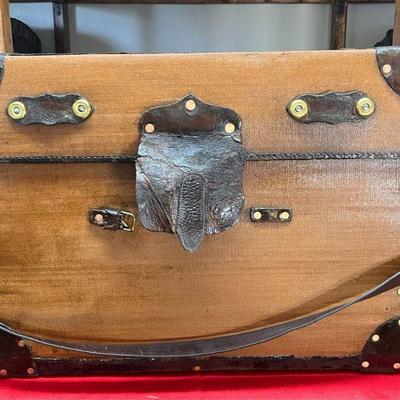 English Wardrobe Trunk
The most I could find on this trunk is that it is from England. It could be a small version of an American...