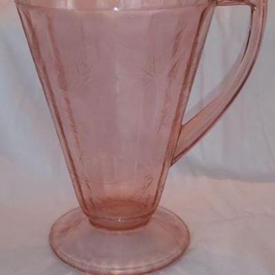Pink depression glass