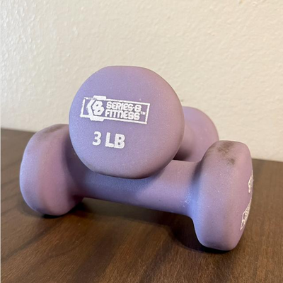 Set of 2 Fitness Dumbbells - 3lbs