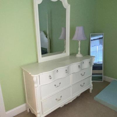 Matching White Double Dresser
