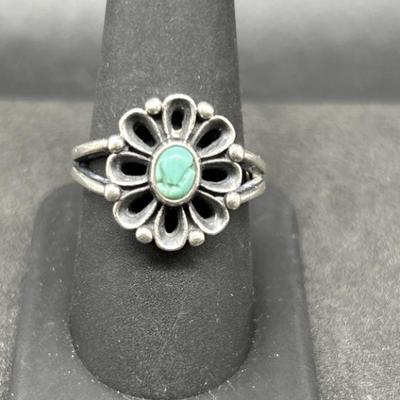 James Avery 925 Silver & Turquoise Ring, Size 9