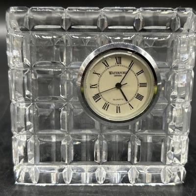 Waterford Crystal Quartz Clock, 8in Square
