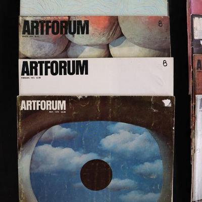 Vintage Artforum magazines