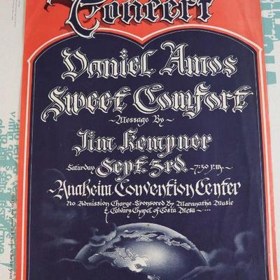 Vintage Daniel Amos Concert Poster, The Last Times, Rick Griffin 1977