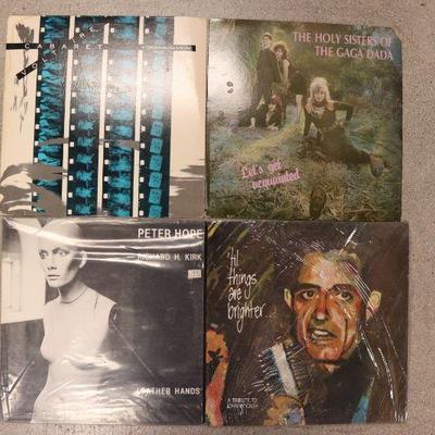 Vintage LPs Vinyl Records; Cabaret Voltaire, Peter Hope & Richard Kirk, The Holy Sisters of the Gaga Dada