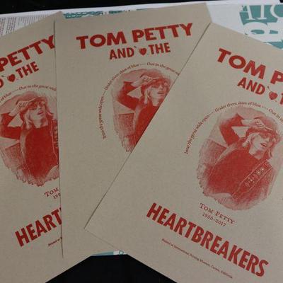 Tom Petty memorial posters
