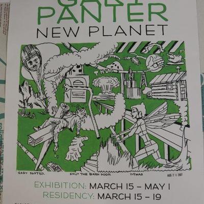 Gary Panter, poster, signed
