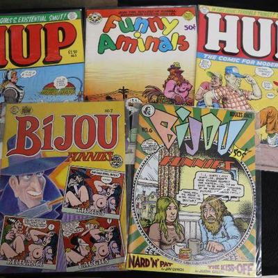 HUP; Funny Aminals, Bijou Funnies; R. Crumb, Art Spiegelman, Jay Lynch, Justin Green, Shary Flenniken