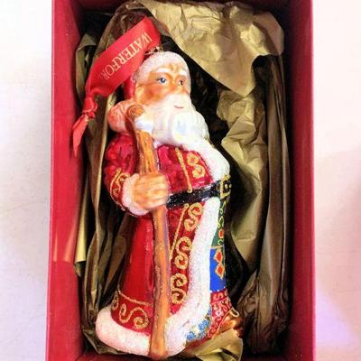 Waterford Santa ornament