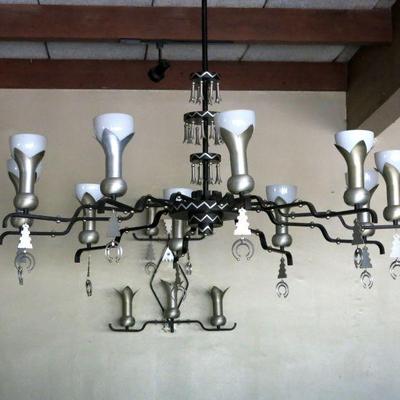 Vintage 1960 Ten Light "Naja" Chandelier